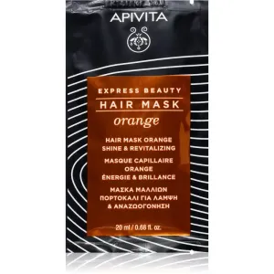 Apivita Express Beauty Hair mask Shine Orange revitalisierende Maske für die Haare 20 ml