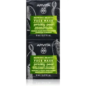 Apivita Express Beauty Prickly Pear beruhigende Hautmaske mit feuchtigkeitsspendender Wirkung 2 x 8 ml #321149