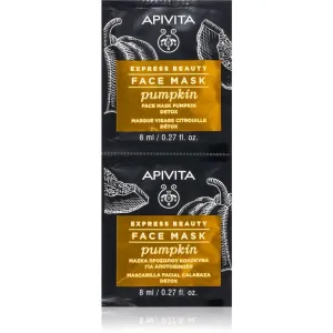 Apivita Express Beauty Pumpkin Detox-Gesichtsmaske 2 x 8 ml