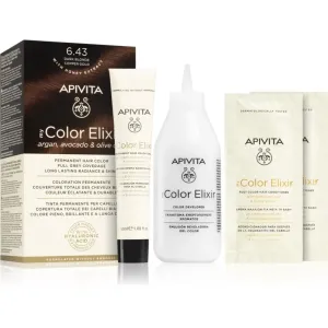 Apivita My Color Elixir Haarfarbe ohne Ammoniak Farbton 6.43 Dark Blonde Copper Gold