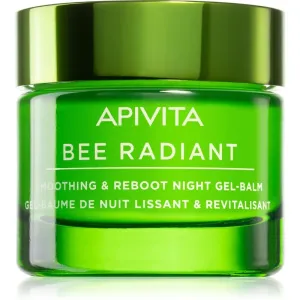 Apivita Bee Radiant glättendes und entschlackendes Gel-Balsam für die Nacht 50 ml