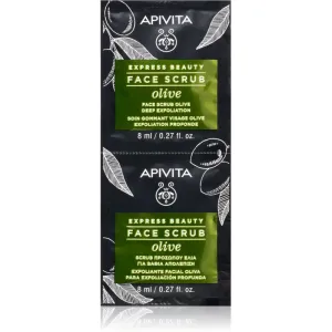 Apivita Express Beauty Olive Intensives Reinigungspeeling für das Gesicht 2 x 8 ml
