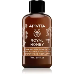 Apivita Royal Honey feuchtigkeitsspendendes Duschgel mit ätherischen Öl 75 ml
