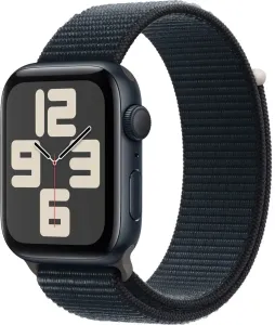 Apple Apple Watch SE (2023) GPS 44 mm Sport-Silikonarmband, dunkeltintig