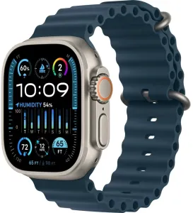 Apple Apple Watch Ultra 2 49 mm Titan mit ozeanblauem Armband