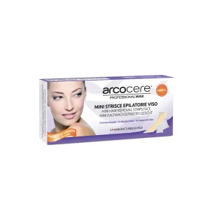 Arcocere Professional Wax Enthaarungsstreifen mit Wachs für das Gesicht für Damen 10 St