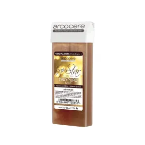 Arcocere Professional Wax Oro Puro Gold Epilierwachs mit Glitzerteilchen Ersatzfüllung 100 ml