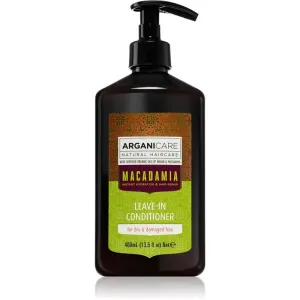Arganicare Macadamia Leave-In Conditioner Conditioner ohne Ausspülen für trockenes und beschädigtes Haar 400 ml
