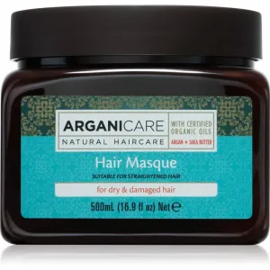 Arganicare Argan Oil & Shea Butter Hair Masque Feuchtigkeitsspendende Maske mit ernährender Wirkung für trockenes und beschädigtes Haar 500 ml