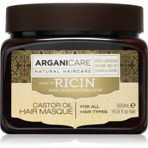 Arganicare Ricin Hair Growth Stimulator Stärkende Kur für schwaches Haar mit Neigung zu Haarausfall für alle Haartypen 500 ml