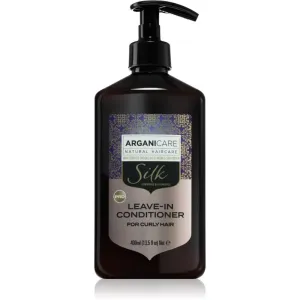 Arganicare Silk Protein Leave-In Conditioner Conditioner ohne Ausspülen Lockenpflege für lockiges Haar 400 ml