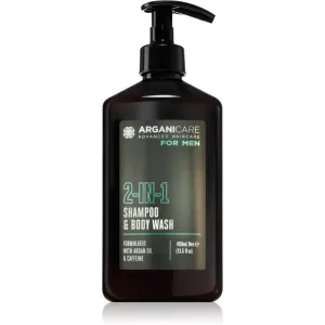 Arganicare For Men 2-In-1 Shampoo & Body Wash Duschgel & Shampoo 2 in 1 für Herren 400 ml