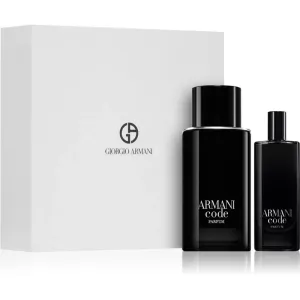 Giorgio Armani Code Parfum - Parfüm 75 ml (nachfüllbar) + Parfüm 15 ml