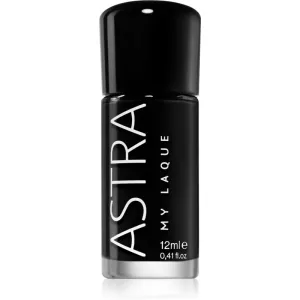 Astra Make-up My Laque 5 Free langanhaltender Nagellack Farbton 45 Super Black 12 ml