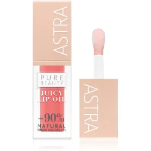 Astra Make-up Pure Beauty Juicy Lip Oil Pflegender Lipgloss Farbton 01 Peach 5 ml