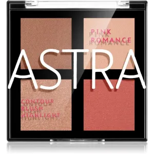 Astra Make-up Romance Palette Konturier-Palette für die Wangen für das Gesicht Farbton 02 Pink Romance 8 g