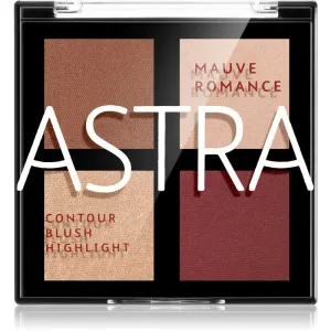 Astra Make-up Romance Palette Konturier-Palette für die Wangen für das Gesicht Farbton 03 Mauve Romance 8 g