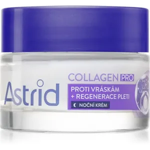 Astrid Collagen PRO Nachtcreme gegen sämtliche Alterserscheinungen mit regenerierender Wirkung 50 ml