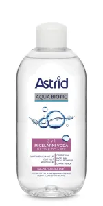 Astrid Mizellares Wasser 3 in 1 für Gesicht, Augen und Lippen für trockene und empfindliche Haut Aqua Biotic 200 ml