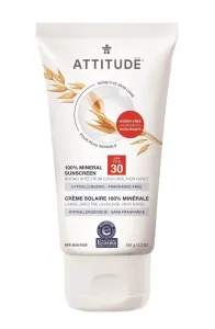 Attitude 100 % mineralischer Sonnenschutz ATTITUDE SPF 30 für empfindliche und atopische Haut ohne Geruch 150 g