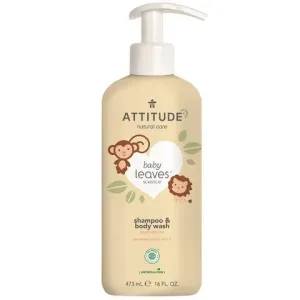 Attitude Baby-Körperseife und Shampoo (2 in 1) Blätter mit dem Duft von Birnensaft 473 ml NEW