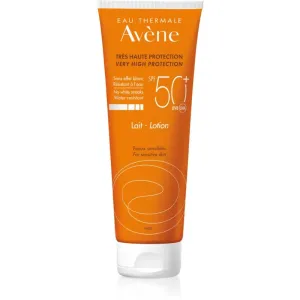 Avène Sun Sensitive schützende Sonnenmilch für die empfindliche Haut SPF 50+ 250 ml
