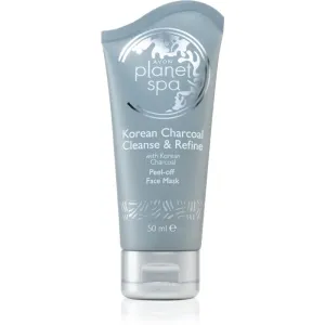 Avon Planet Spa Korean Charcoal Cleanse & Refine Abziehtuch-Gesichtsmaske mit Aktivkohle 50 ml