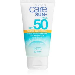 Avon Care Sun + mattierende Creme für die Breunung SPF 50 50 ml