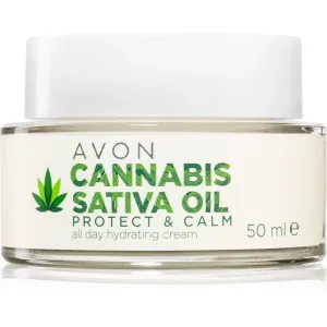 Avon Cannabis Sativa Oil Protect & Calm Feuchtigkeitscreme mit Hanföl 50 ml