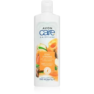 Avon Care Stay Strong Shampoo und Conditioner 2 in 1 für brüchiges und strapaziertes Haar 700 ml