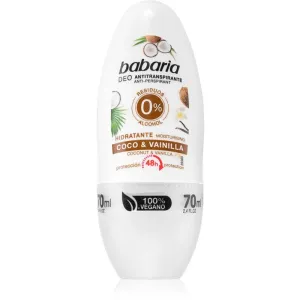 Babaria Coconut & Vanilla Antitranspirant-Deoroller mit 48-Stunden Wirkung 70 ml