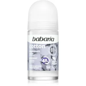 Babaria Deodorant Cotton Antitranspirant-Deoroller mit nahrhaften Effekt 50 ml