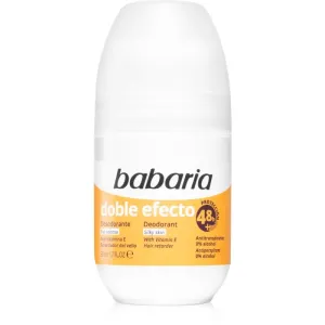 Babaria Deodorant Double Effect Antitranspirant-Deoroller zur Verlangsamung des Haarwachstums 50 ml