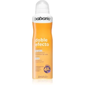 Babaria Deodorant Double Effect Antitranspirant-Spray zur Verlangsamung des Haarwachstums 200 ml
