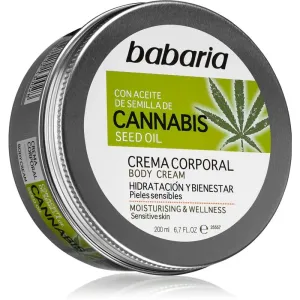 Babaria Cannabis Feuchtigkeitscreme für empfindliche Oberhaut 200 ml