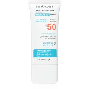 Babaria Sun Face schützendes Fluid ohne chemische Filter für das Gesicht SPF 50 50 ml