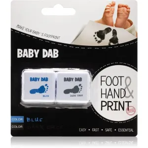 Baby Dab Foot & Hand Print Blue & Grey Fingerabdruck-Set 2 St