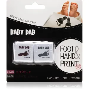 Baby Dab Foot & Hand Print Purple & Grey Fingerabdruck-Set 2 St