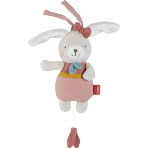 BABY FEHN fehnNATUR Musical Rabbit Kontrast-Spielzeug zum Aufhängen mit Melodie 1 St