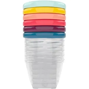 Babymoov Bowls Multicolor Schale mit Verschluss Color 6x180 ml