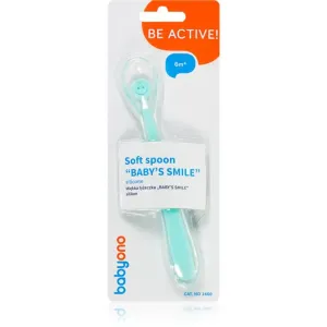 BabyOno Be Active Baby’s Smile Löffel Turquoise 6 m+ 1 St
