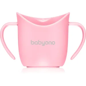 BabyOno Be Active Ergonomic Training Cup Trinklernbecher mit Griffen Pink 6 m+ 120 ml