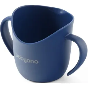 BabyOno Be Active Flow Ergonomic Training Cup Tasse mit Griffen Dark Blue 120 ml