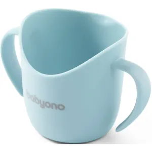 BabyOno Be Active Flow Ergonomic Training Cup Tasse mit Griffen Light Blue 120 ml