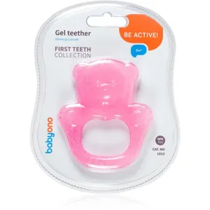 BabyOno Be Active Gel Teether Beißring Pink Bear 1 St