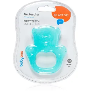 BabyOno Be Active Gel Teether Beißring Turquoise Bear 1 St