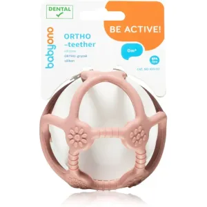 BabyOno Be Active Ortho Beißring BPA-frei 0 m+ pink 1 St