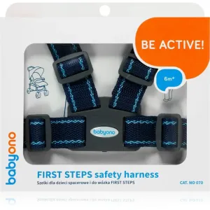 BabyOno Be Active Safety Harness First Steps Haar-Accessoire für Kinder Dark Blue 6 m+ 1 St