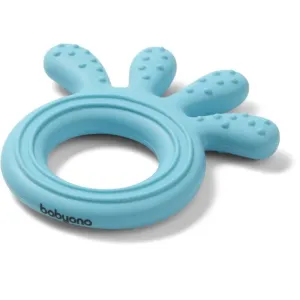 BabyOno Be Active Silicone Teether Octopus Beißring Blue 1 St