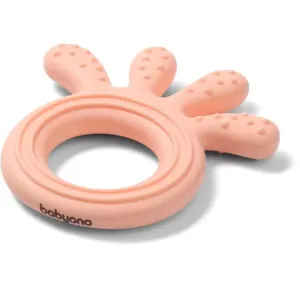 BabyOno Be Active Silicone Teether Octopus Beißring Pink 1 St
